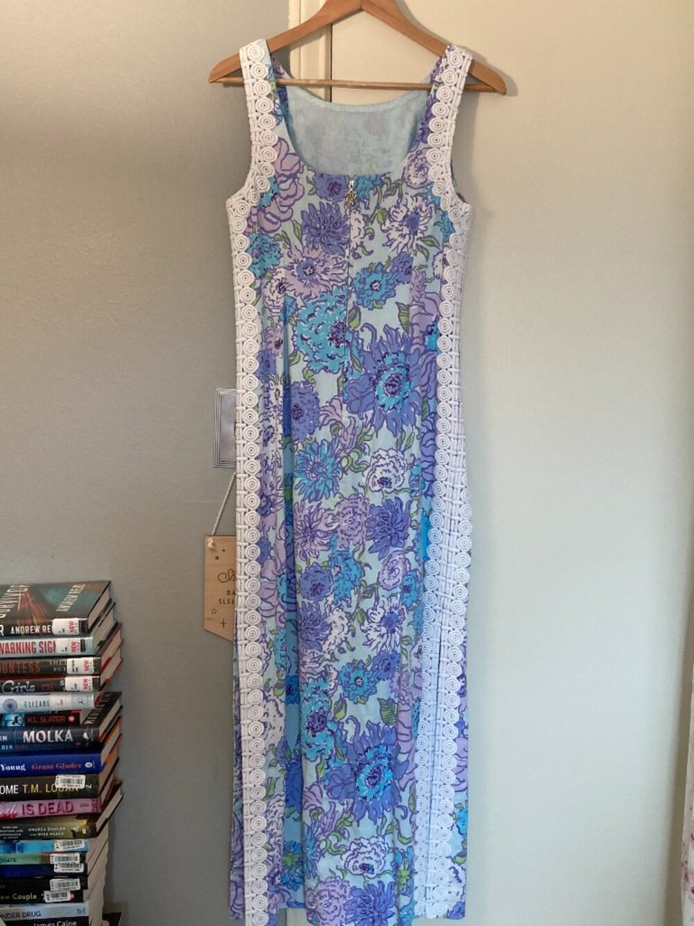 Lilly Pulitzer Marleigh maxi shift dress in let it gogh purple floral, sz. 6 - Picture 4 of 4